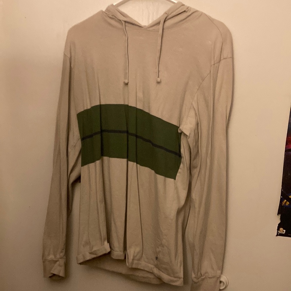 Katin Cream, Green stripe, thin blue line sweatshirt, original strings